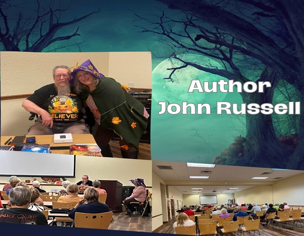 John Russell, psychic and author, to speak and sign books at the Lady Lake Library, Florida